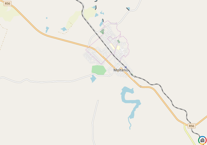 Map location of Molteno